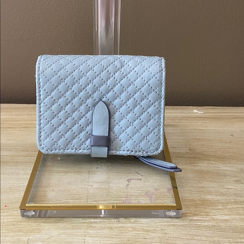 Vera Bradley Quilted Wallet in Light Gray